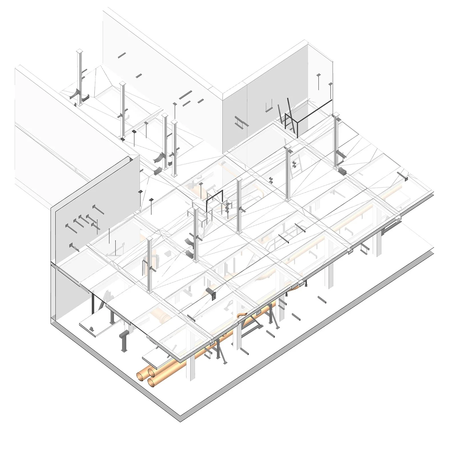  Detailausschnitt: WAI Freiabflussleitungen 