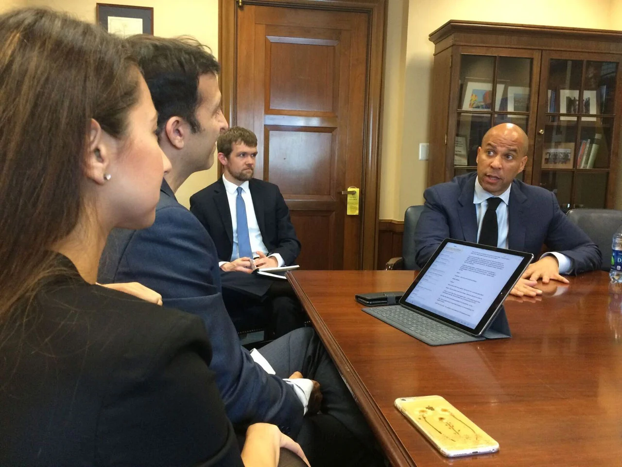 With Senator Cory Booker