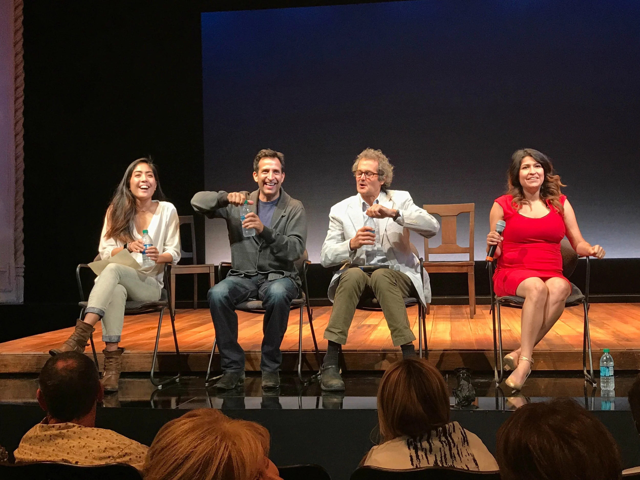 With Peter Eliasberg of the ACLU at the Pasadena Playhouse