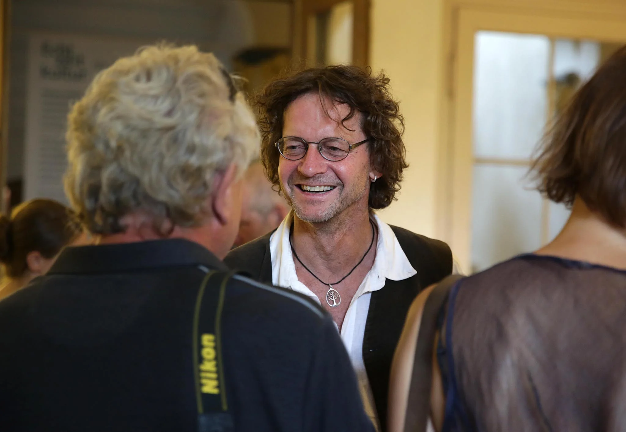 Ausstellungseröffnung mit Andreas Hetfeld im Barockschloss Wachau 2018, Foto: Matthias Schumann © ORLA e. V.