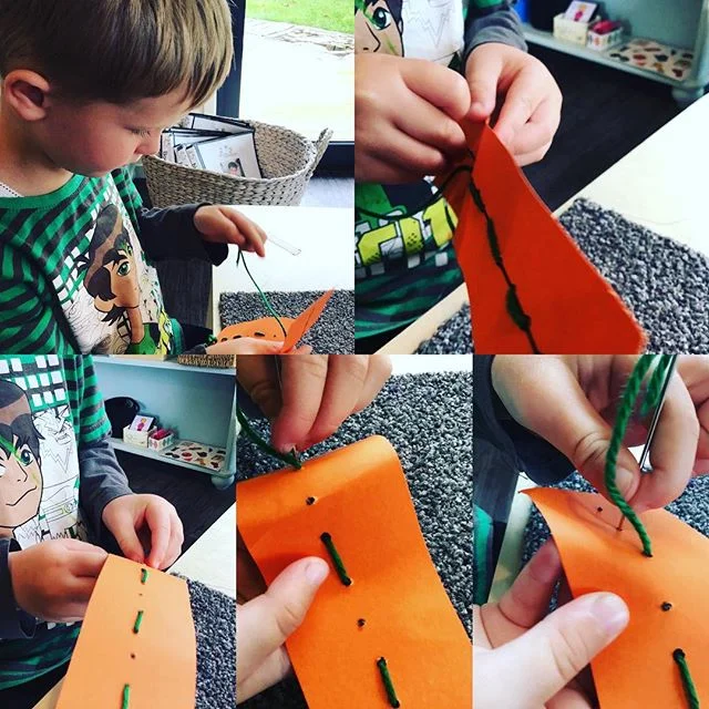 The children at Athenree Montessori have been really enjoying sewing. It is one of the many practical life activities available to them everyday. The practical life activities are designed to help children develop order, concentration, coordination, and independence. By developing these qualities, both the children and the environment are calmer and learning is easier. There are four main areas of practical life; care of self, care of the environment, control of movement, and grace and courtesy. #lifelearning #belifeready