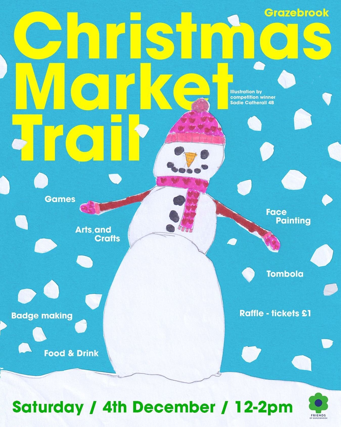 ☃️ HELP NEEDED! ☃️ 

Winter wouldn&rsquo;t be winter without a Grazebrook fair. But with rising Covid cases still a concern we&rsquo;ve decided to swap our usual in-school event for a wonderful Christmas Market Trail! This summer&rsquo;s trail was su
