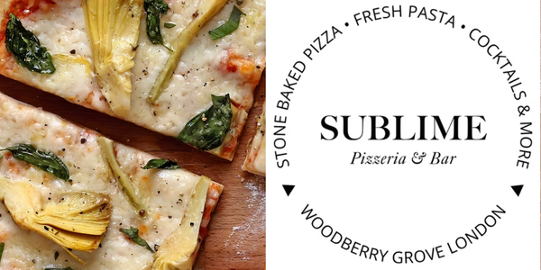 £35 gift certificate to Sublime Pizzeria & Cafe in Woodberry Down