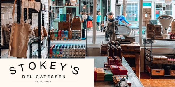 Bundle of delicious things from Stokey's Delicatessen