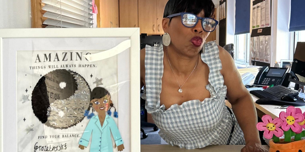 Bespoke crafted portrait, by Natalie and Lala of FrameUs (per this amazing Pamie portrait)