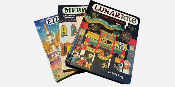 Selection of children's books, gifted by one of our school business partners