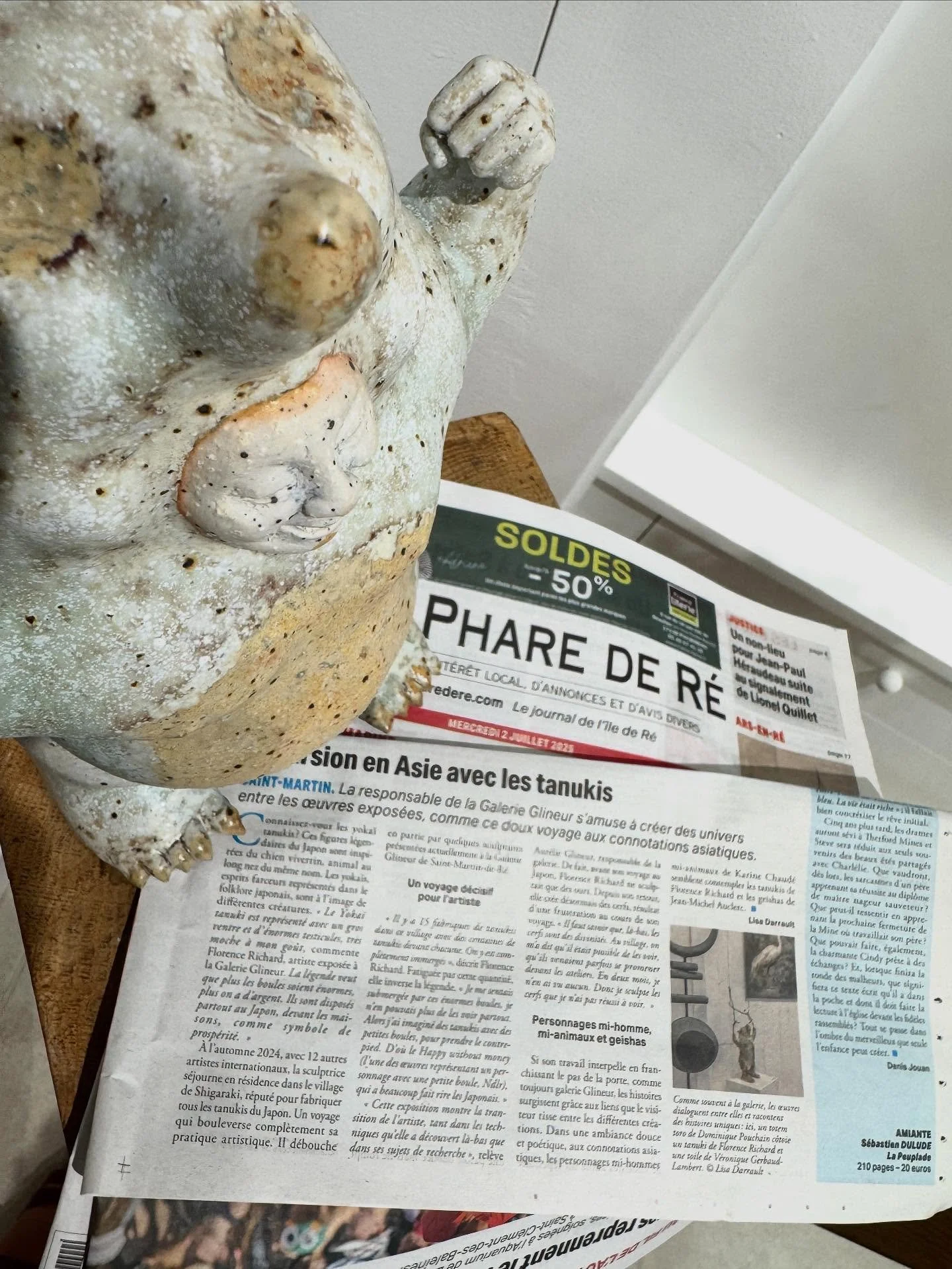 Merci au @lepharedere pour cette belle mise en lumi&egrave;re de l&rsquo;exp&eacute;rience japonaise de la c&eacute;ramiste @flooorich!
.
&Agrave; d&eacute;couvrir &agrave; la galerie tous les jours sauf mardi et sur notre site internet www.galeriegl
