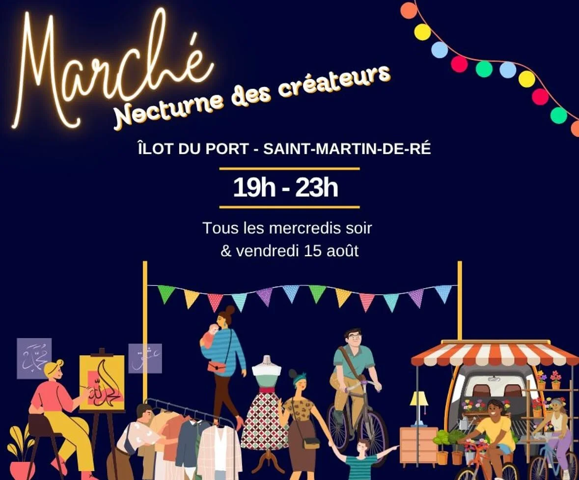 Rendez-vous &agrave; noter ceux qui sont sur &agrave; l&rsquo;ile de r&eacute; cet &eacute;t&eacute;&hellip; 
Le mercredi, Saint Martin fait sa nocturne sur le port!