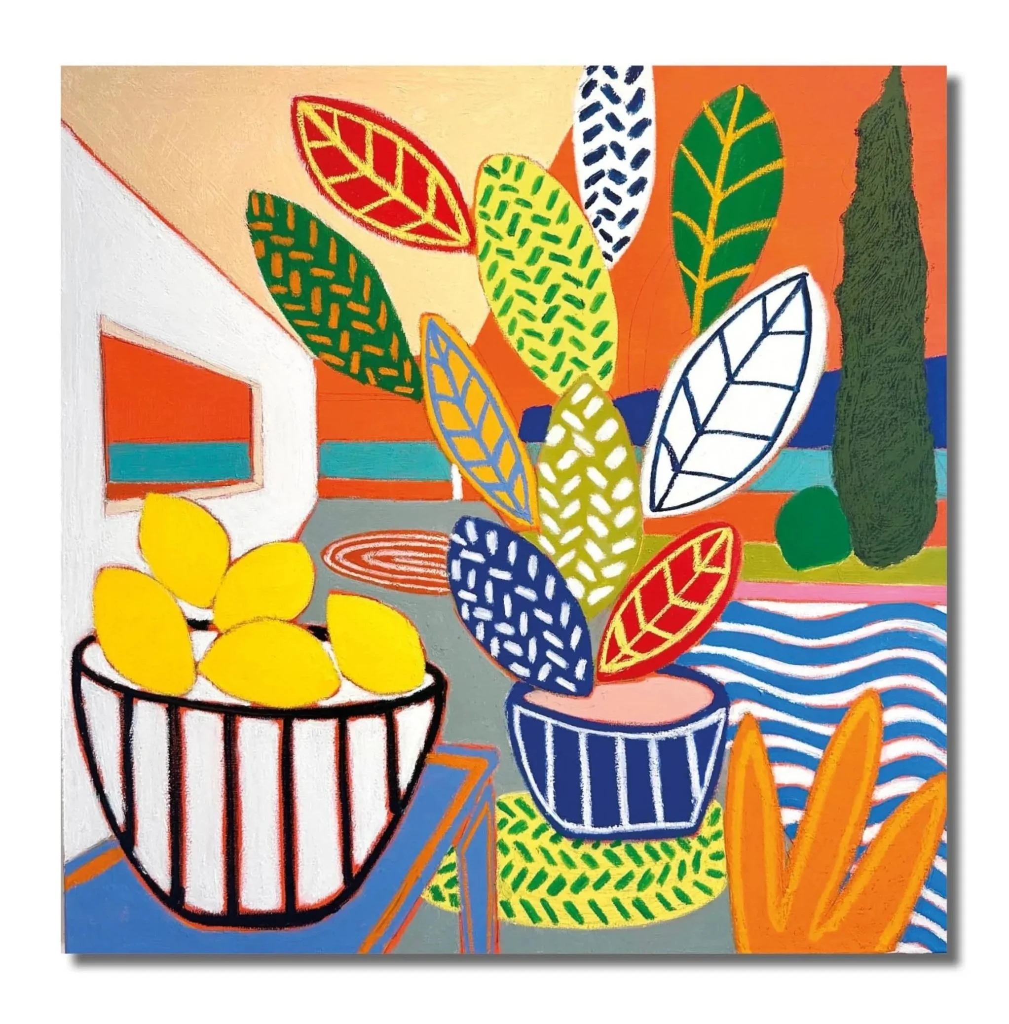 Pool side view - 100 x 100 cm