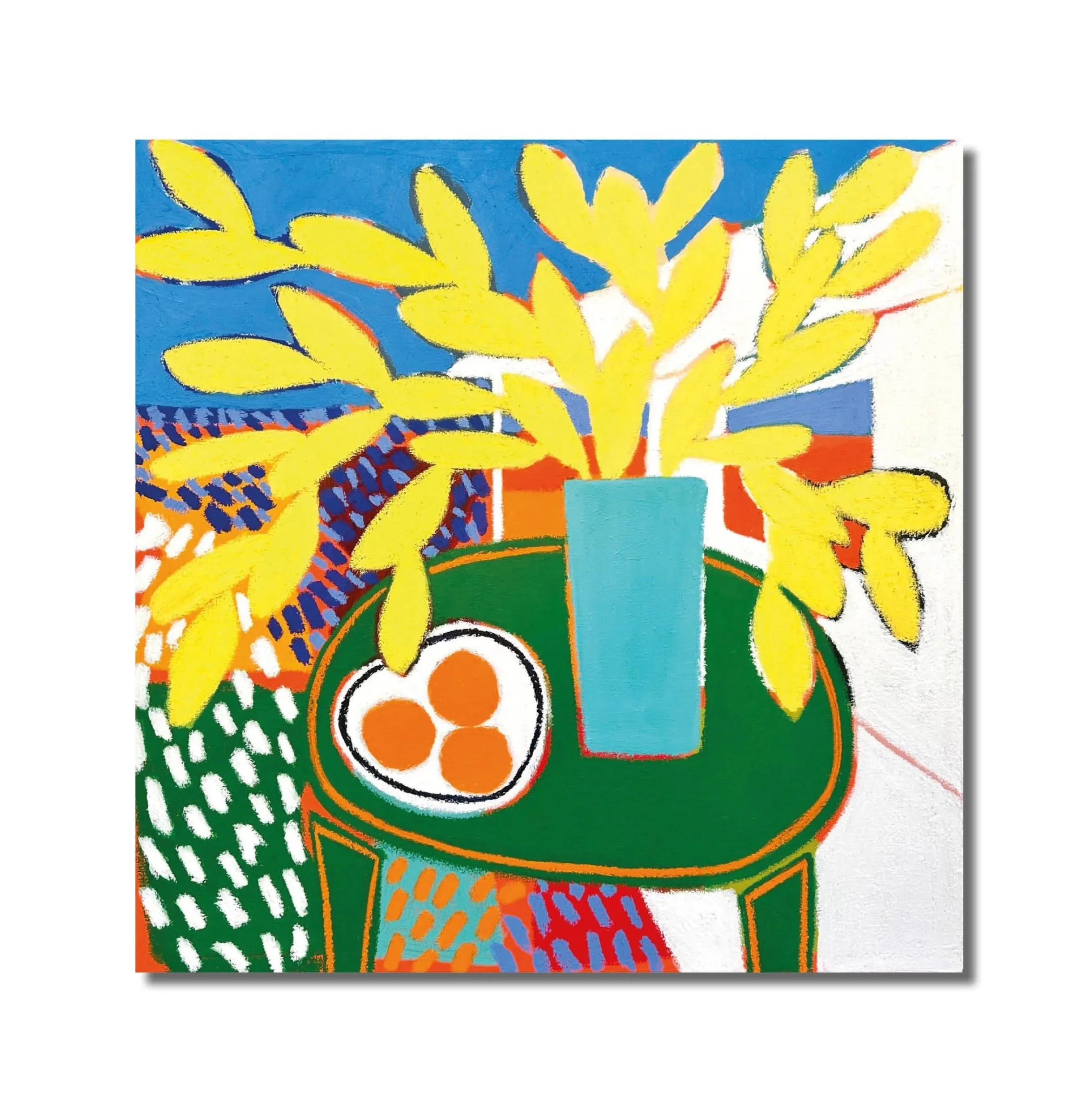 Yellow bouquet - 100 x 100 cm
