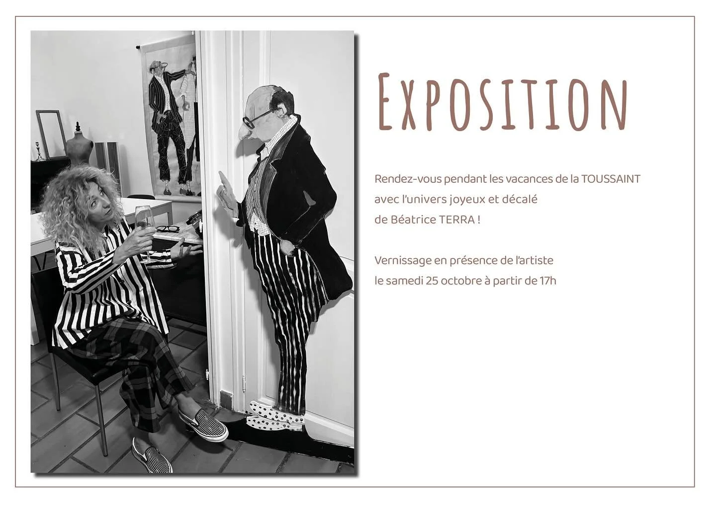 L’été touche à sa fin… mais nous pensons déjà aux prochaines vacances! Nous aurons le plaisir d’accueillir l’univers joyeux et décalé de @beatrice_terra_fernandez ! 
Les id&eac