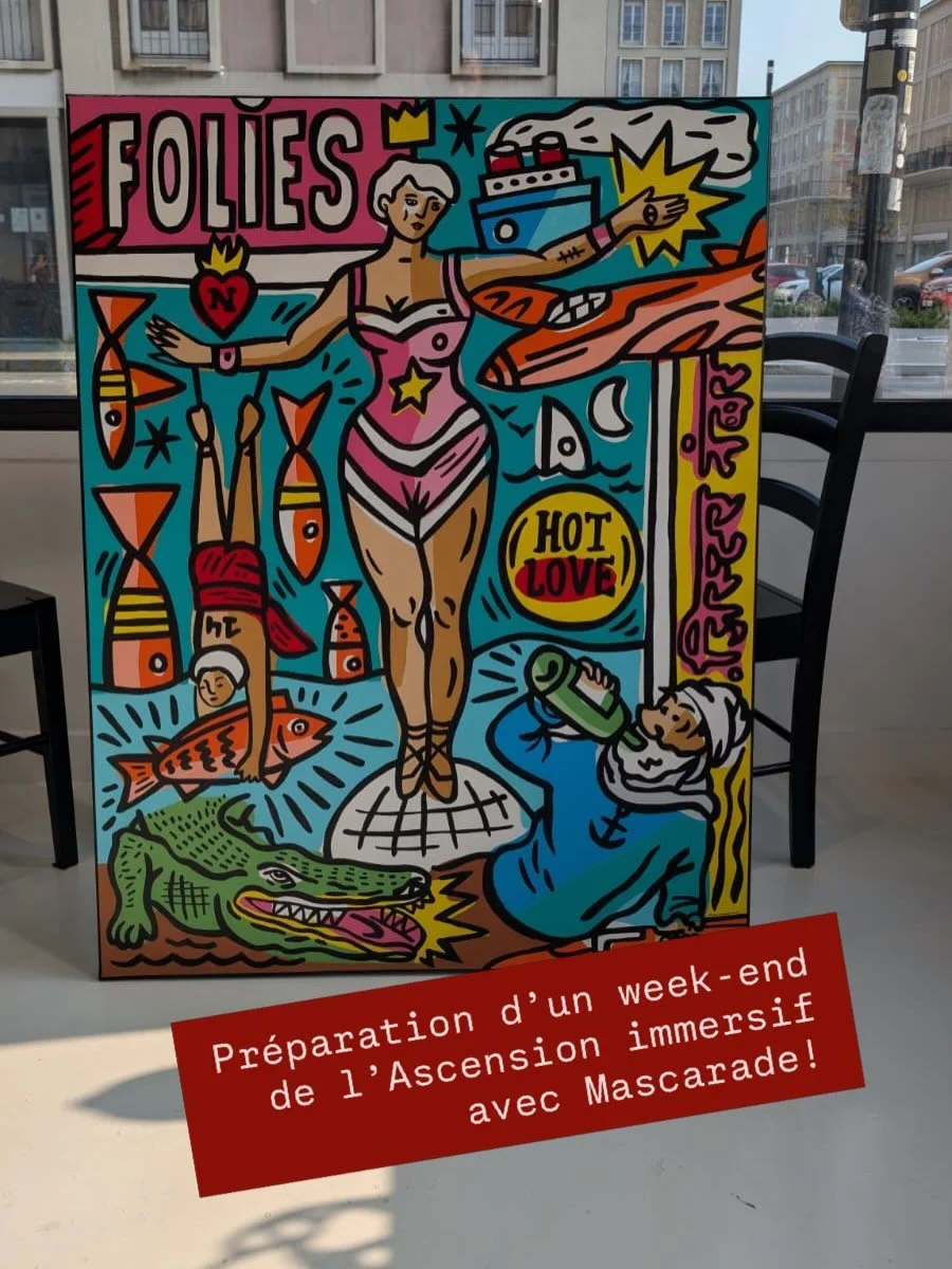✨Retour en image sur ce week-end en compagnie de @mascarade_artist 

Nous &eacute;tions dans l&rsquo;atelier de @mascarade_artist pour pr&eacute;parer un week-end immersif &agrave; venir, pendant l&rsquo;Ascension.

Un moment hors du temps, entre pla