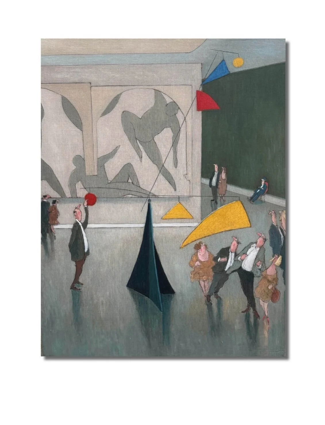 Depuis plusieurs ann&eacute;es, @thomasbossardpainting met en sc&egrave;ne l&rsquo;art contemporain&hellip; et ses spectateurs.

&Agrave; l&rsquo;automne, l&rsquo;artiste a commenc&eacute; &agrave; explorer sur  les mobiles de Calder. 
 &laquo; Jeu d