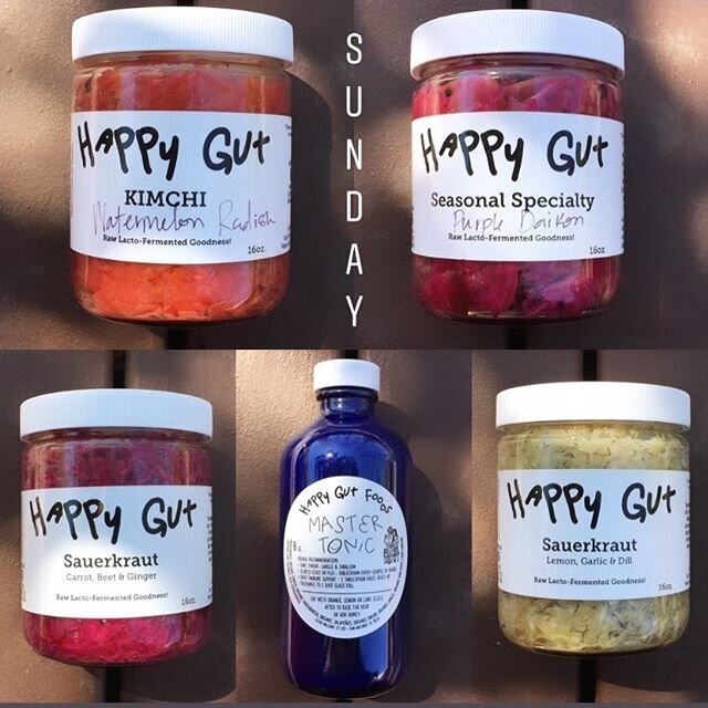 We will be at 2 markets TODAY from 10:00-2:00! Find us in San Antonio at @alamoheightsfm or in Buda at @buda_farmers_market 😊 #happygutfoods #happygut #fermented #fermentedfoods #lactofermentation #vegan #grainfree #clean #local #health #holistic #k