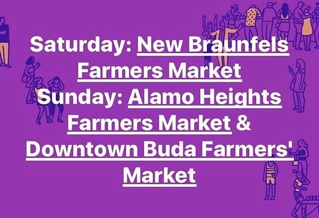 Hey y&rsquo;all, stop by one of our markets this weekend!