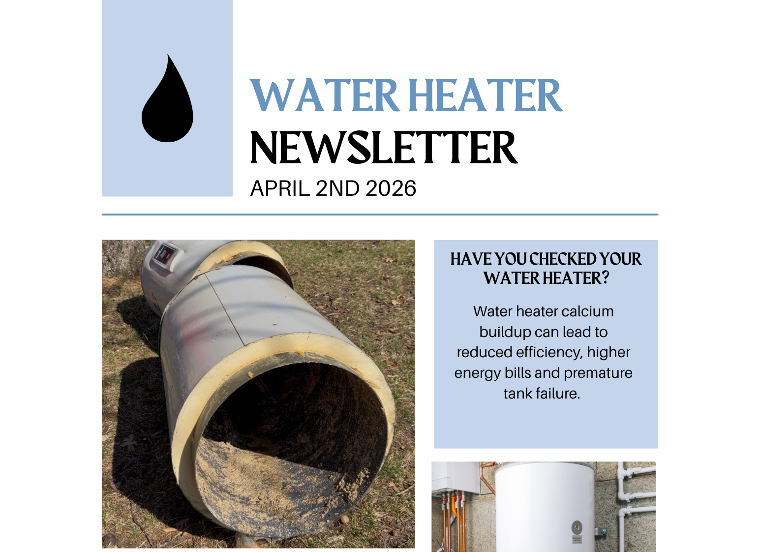 Water Heater Newsletter
