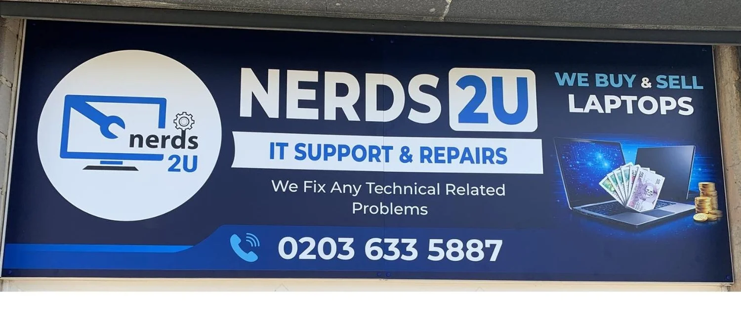 Look for the blue Nerds2u sign on Wakefield Road (A644)
