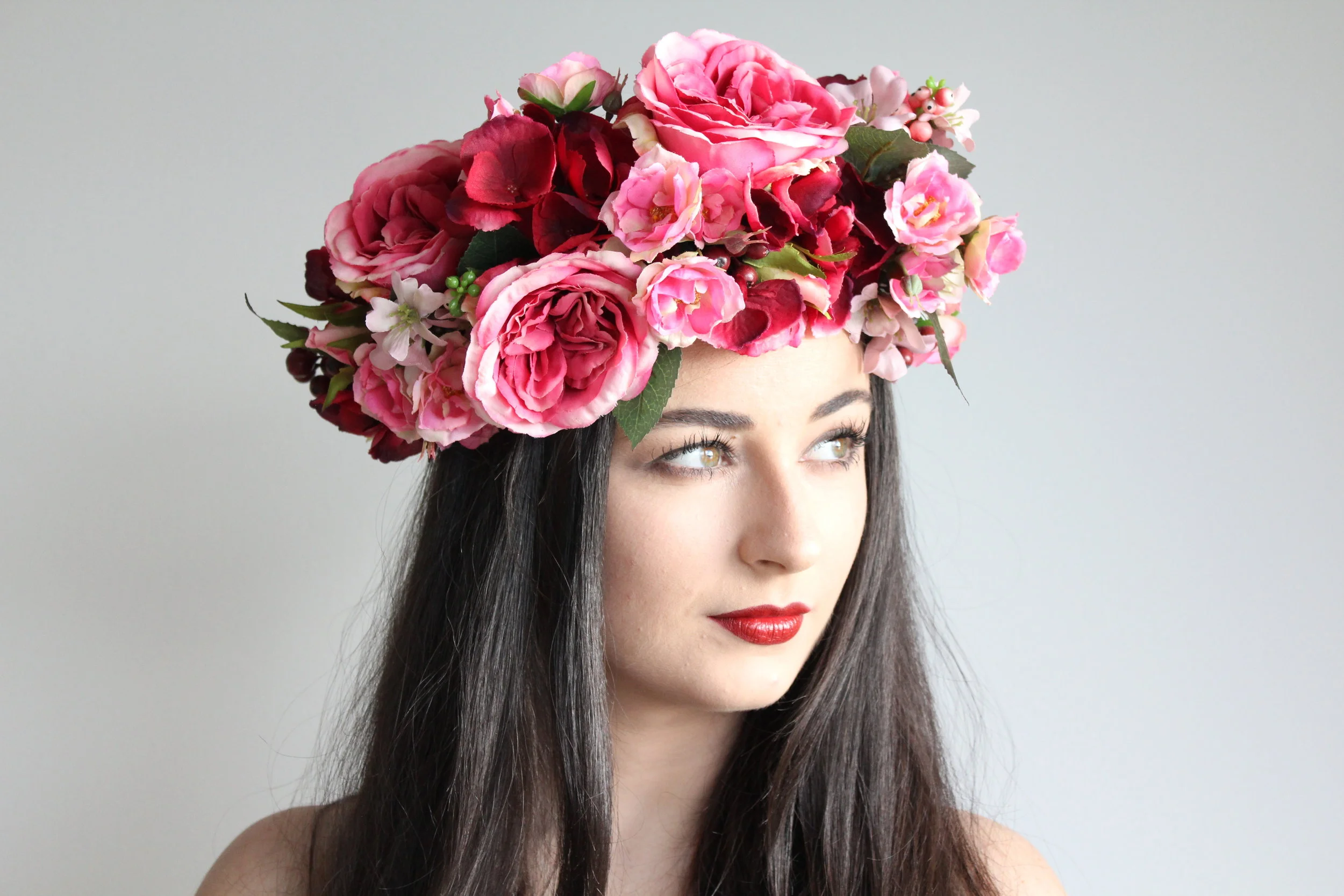 Wedding flower hairpiece
