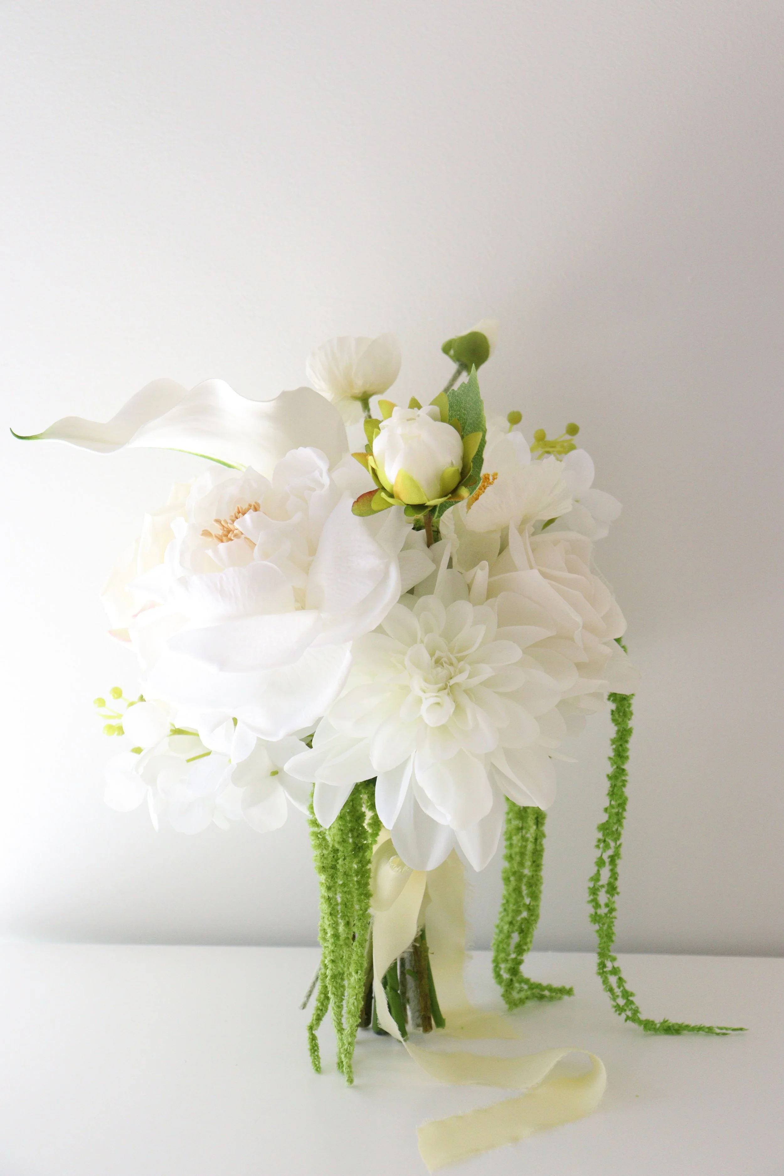 White and Yellow Chelsea Bridesmaids/Wedding Party Bouquet