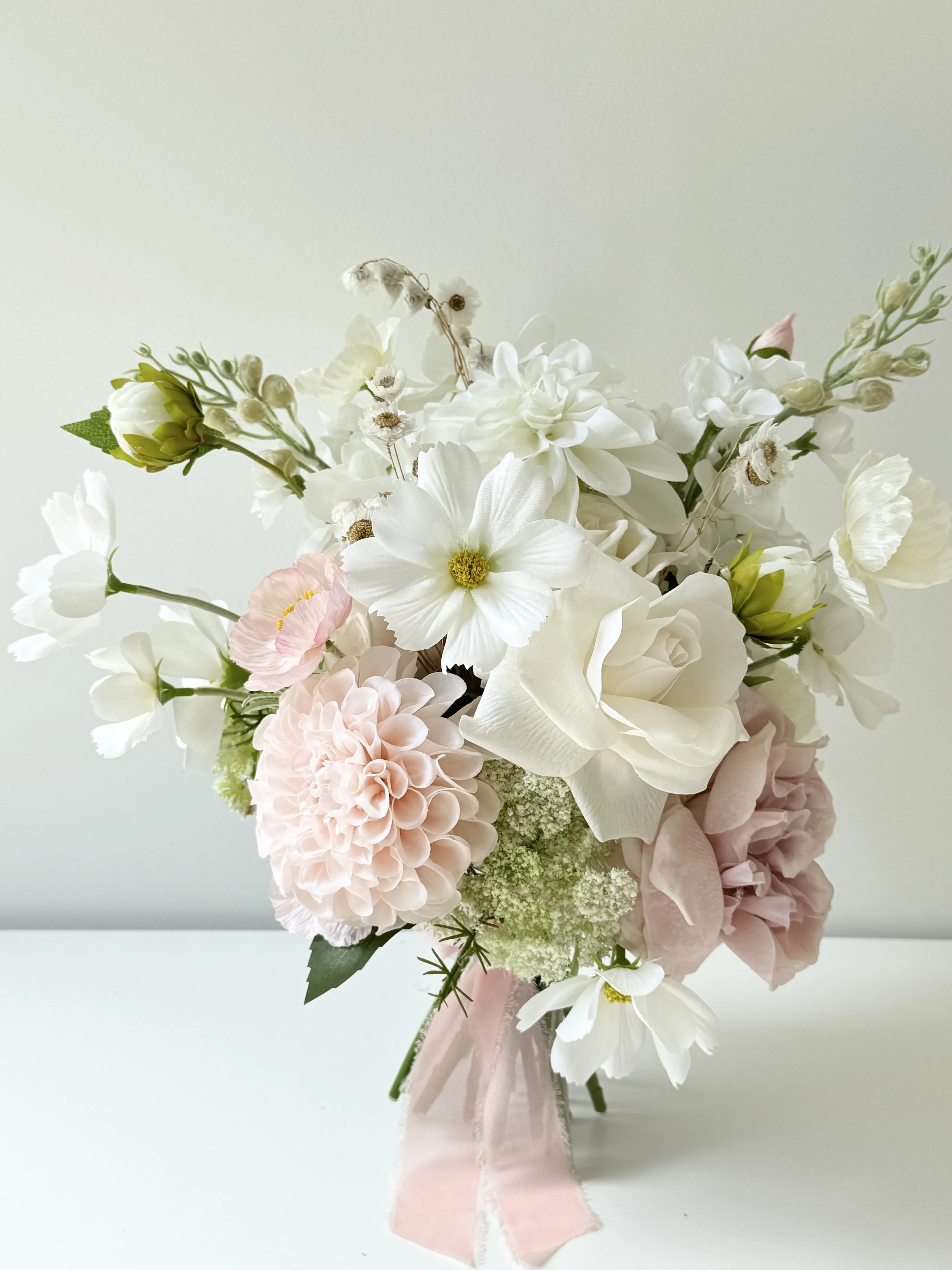 Richmond White and Pink Wedding Bouquet