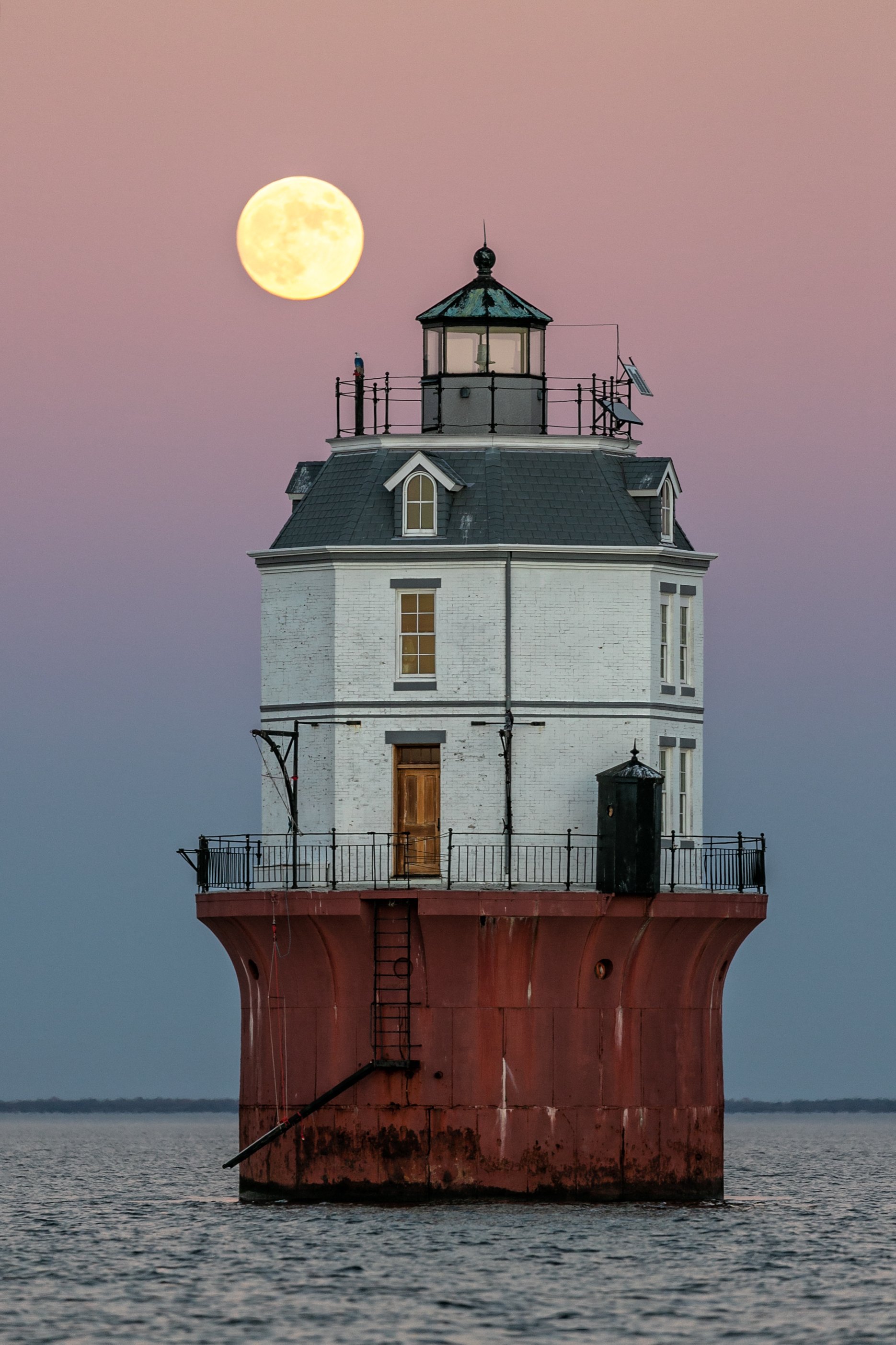3rd - Full Moon Rising at Baltimore Harbor Light