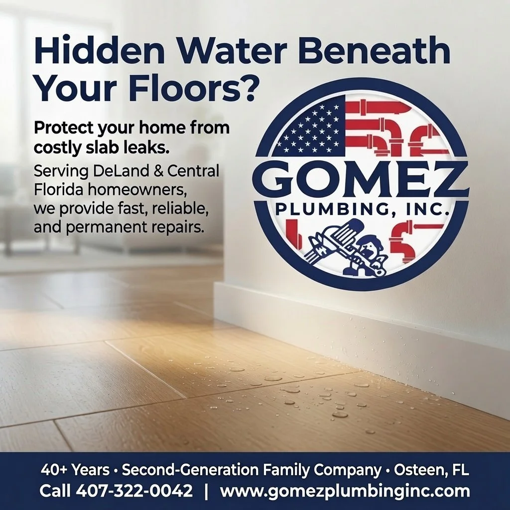 Slab Leak Detection DeLand: Signs Under Your Home