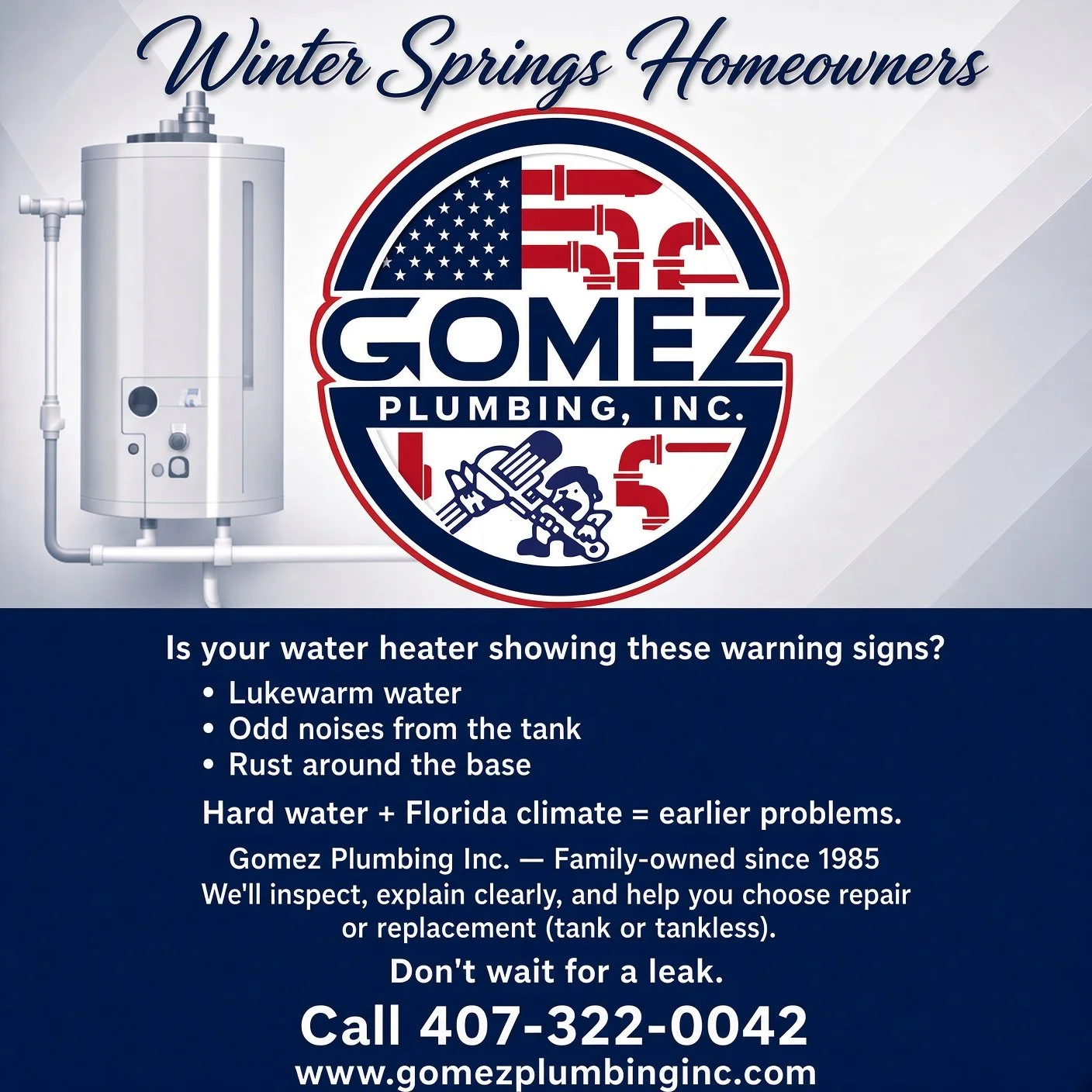 Water Heater Replacement Winter Springs: Warning Signs