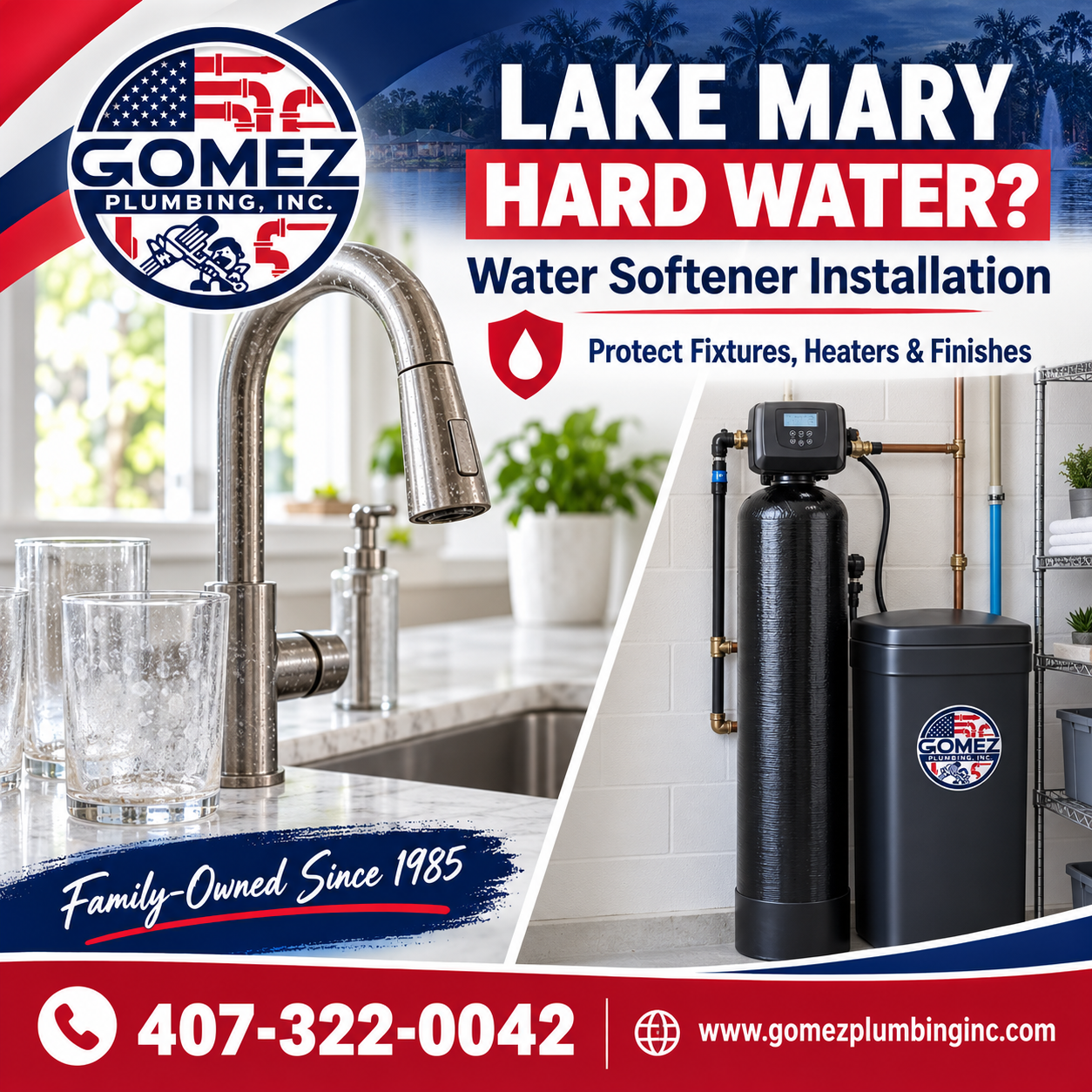 Water Softener Installation Lake Mary: Hard Water Help