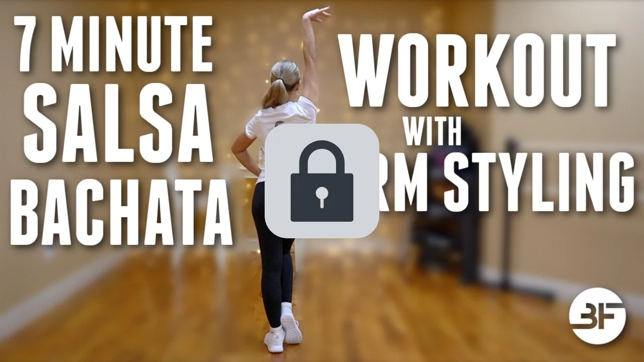 7 Minute Salsa & Bachata Workout (with arm styling)🔒