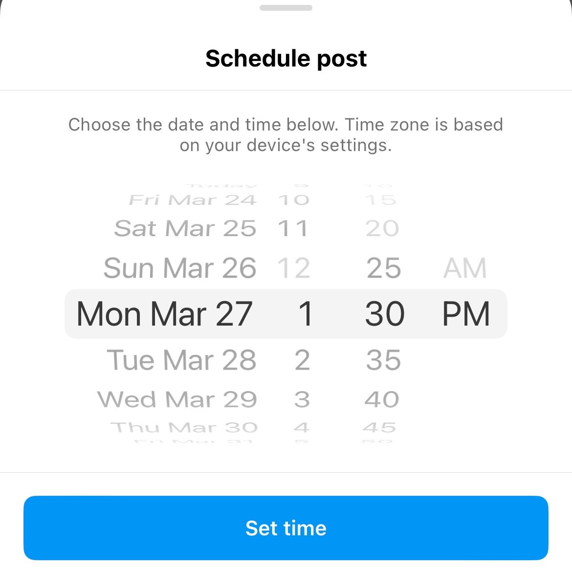 Select date &amp; time