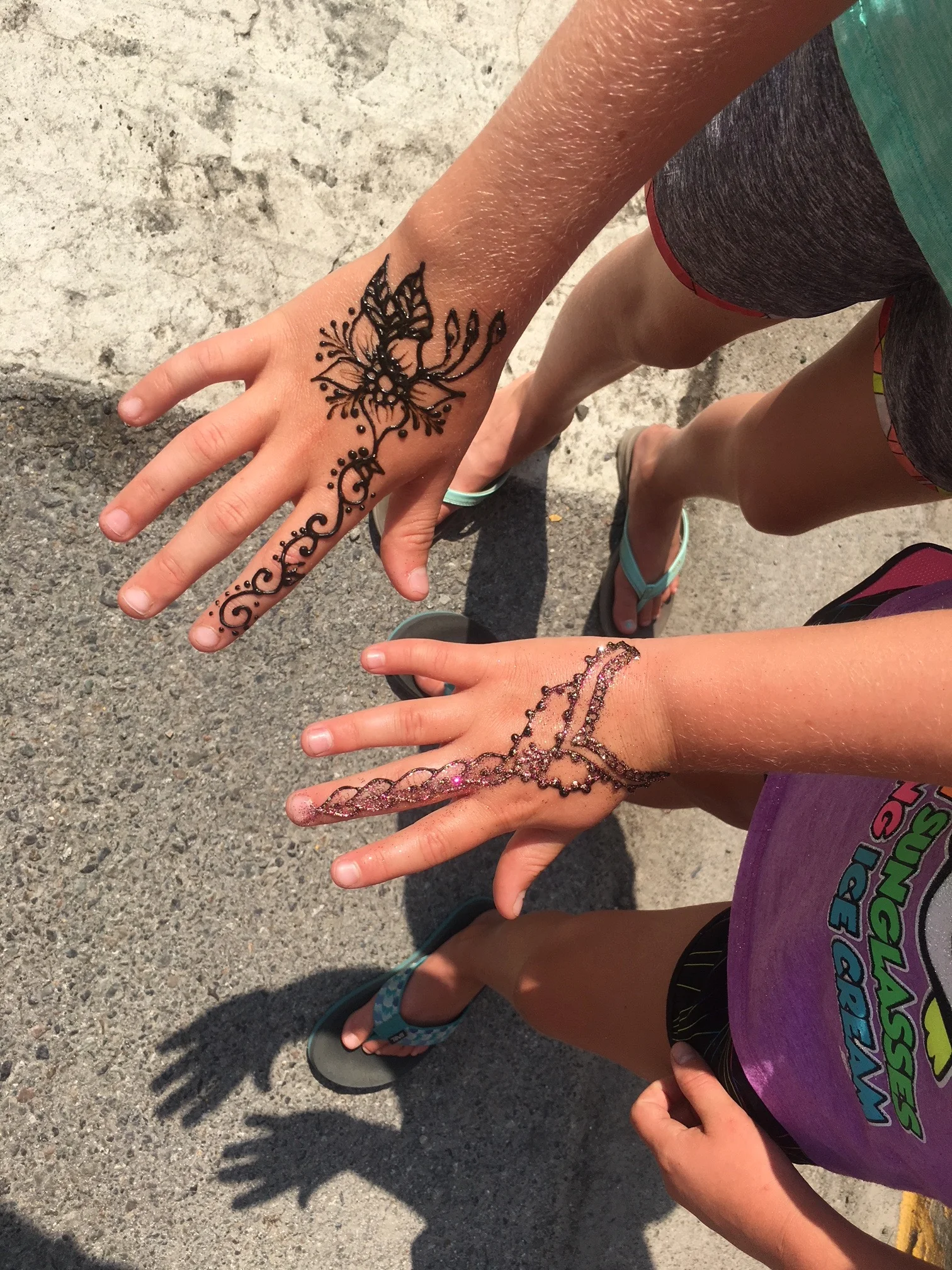 Henna tattoos