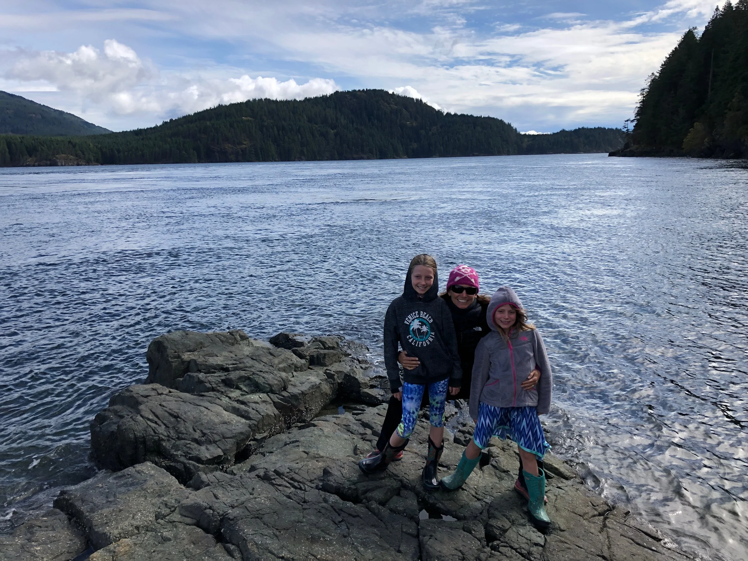 We had fun checking out the tide pools in the rocks