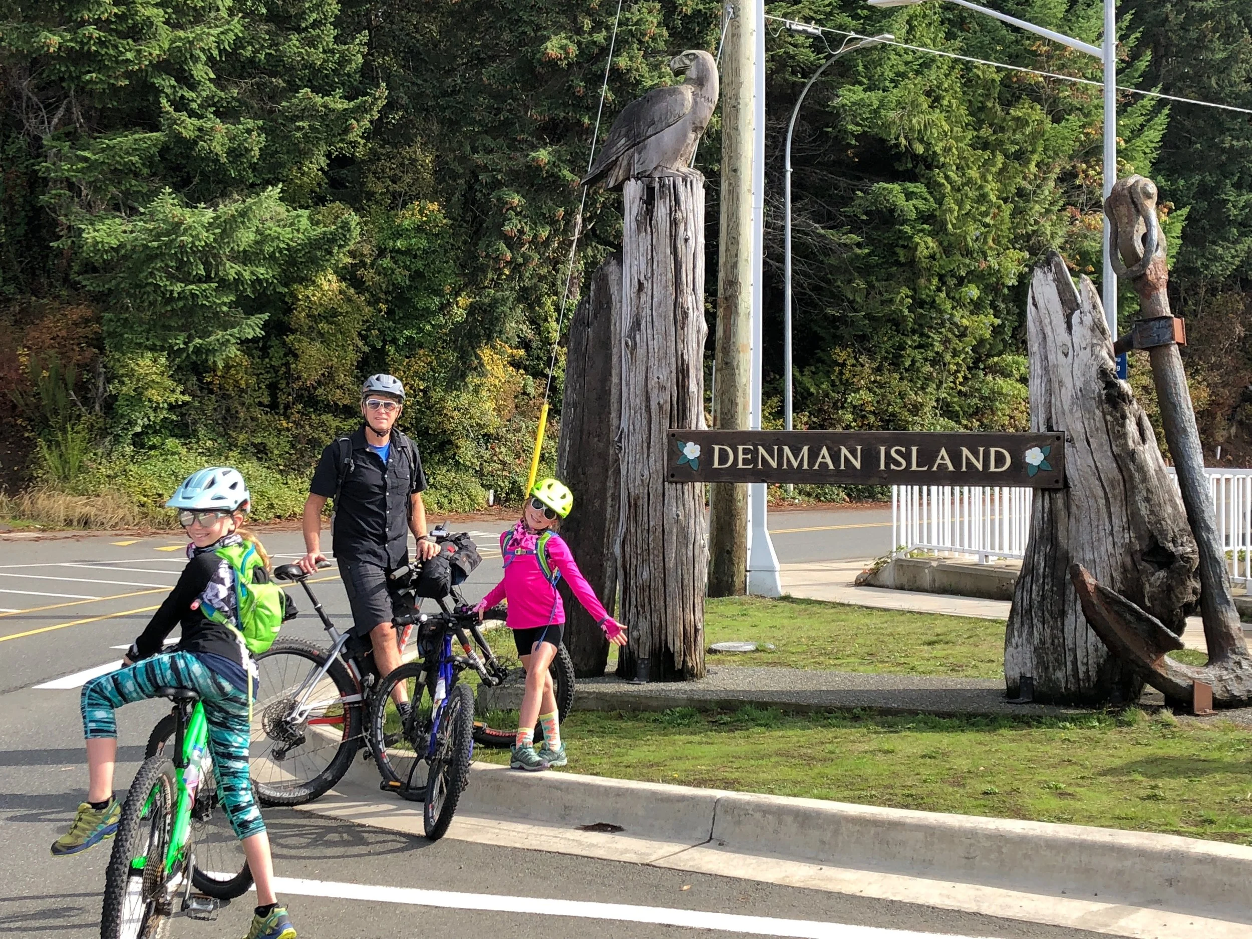 Arriving on Denman Island after taking the ferry