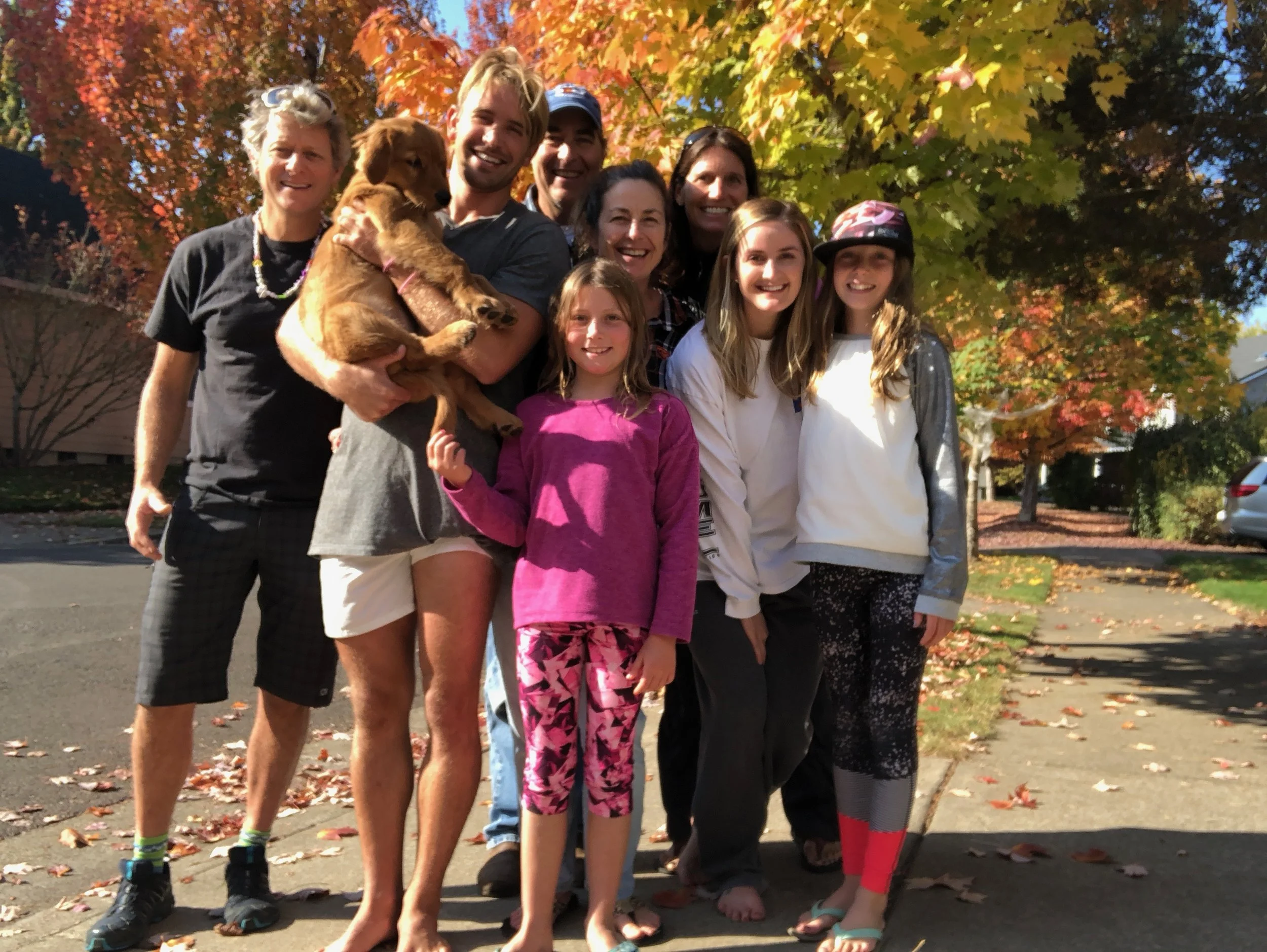The crew: John, Ruby, Colten, Joe, Me, Eilleen, Katie, Ellie, and Isla