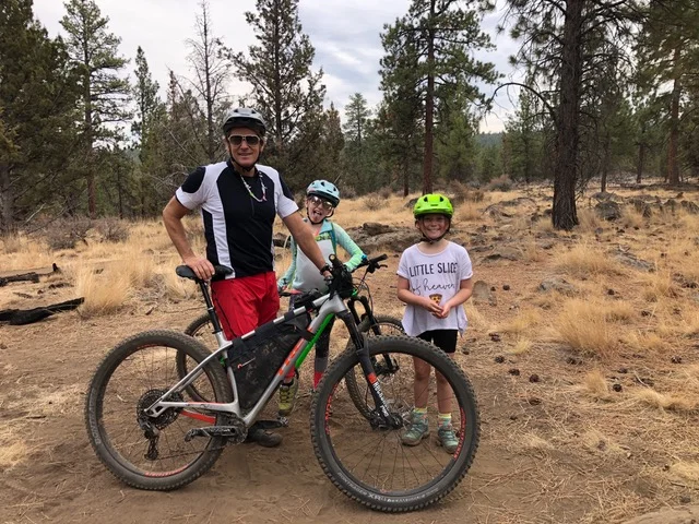 On our bike ride in Sisters, OR