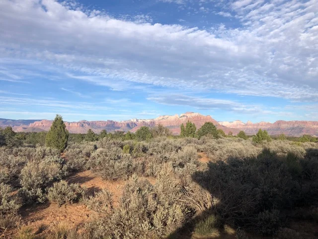 The view as we drove out to find a campsite