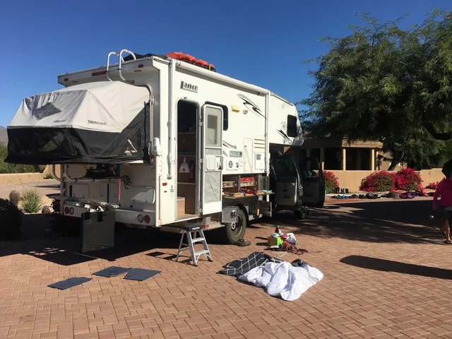 Starting to unpack the rig and start the drying out process