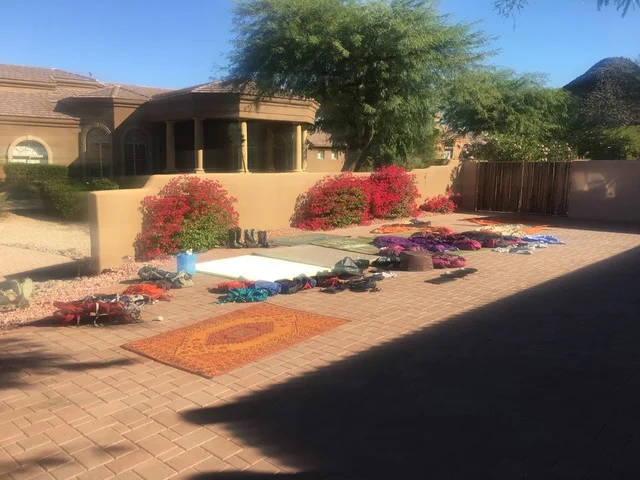 Nothing like good old, Arizona desert sun to dry out our stuff!