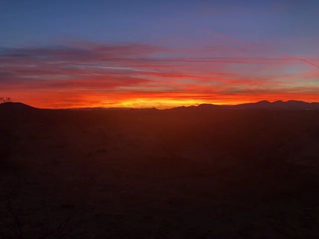 Great desert sunset