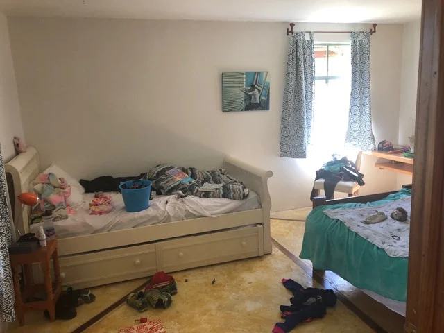 The girl’s room - it didn’t take them long to blow up, spread out, and get messy!