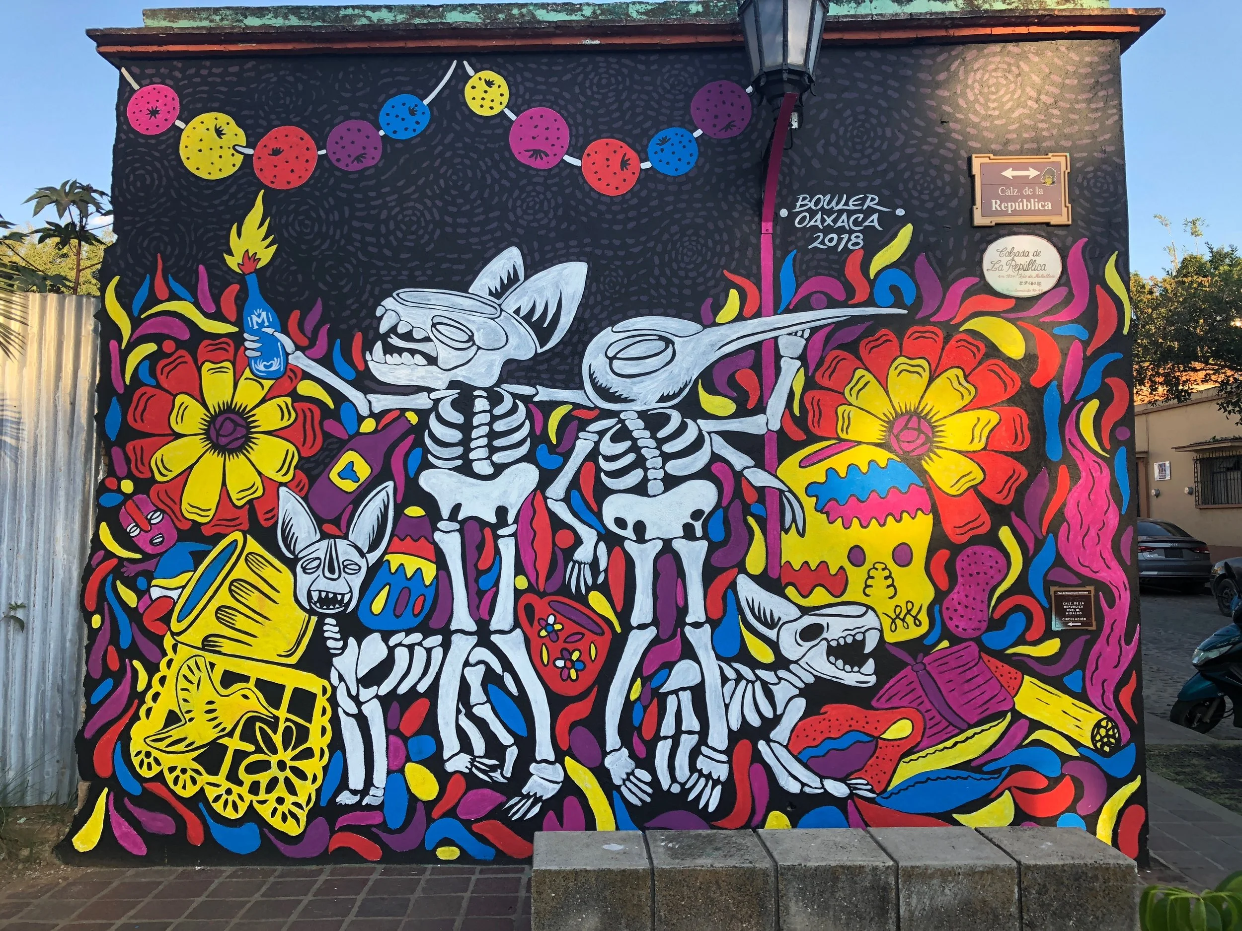 The art in Oaxaca is endless, from wall murals like this, to galleries, to artisan shops, and more