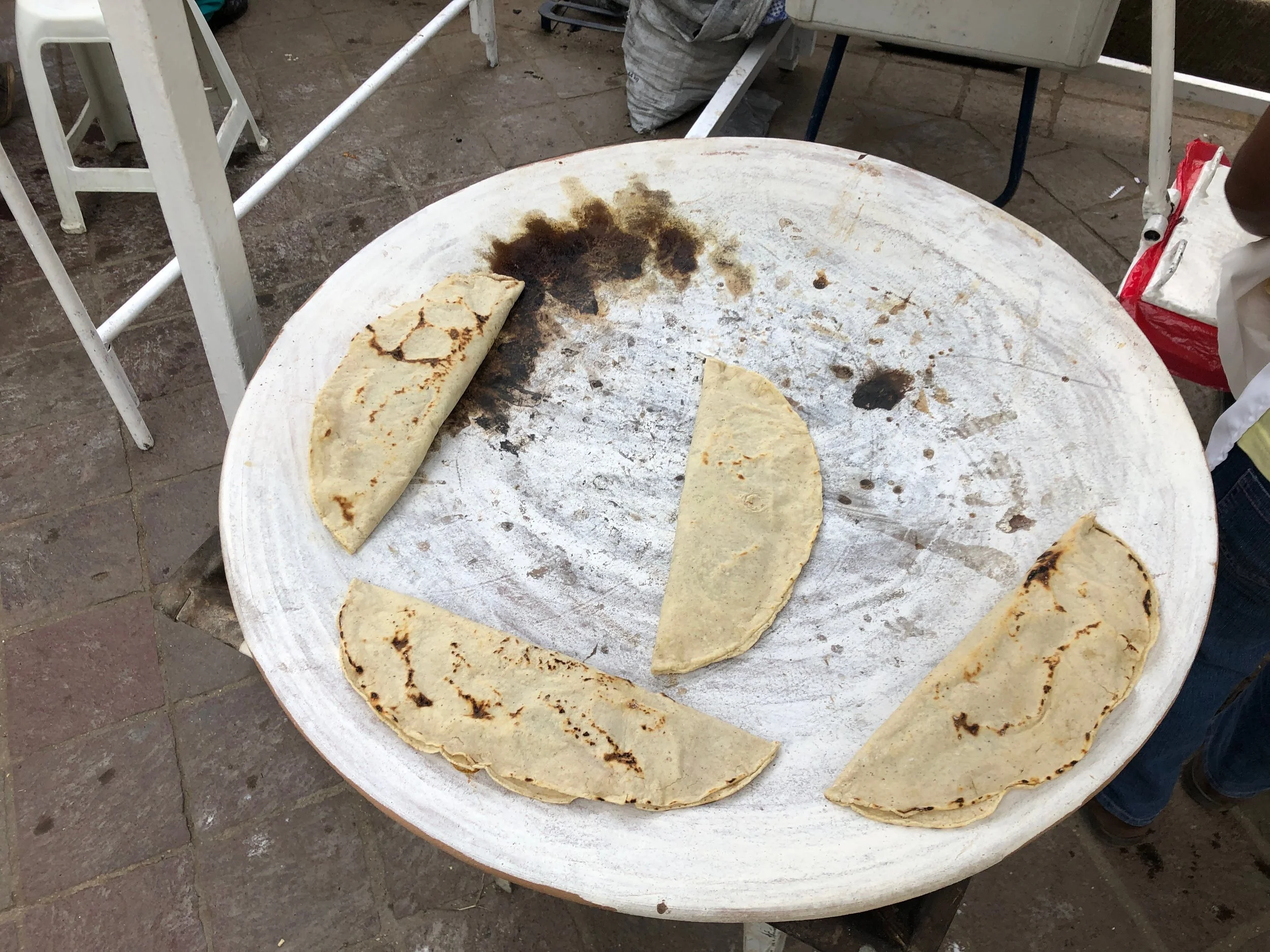 Many Oaxacan dishes are cooked on a clay “comal”
