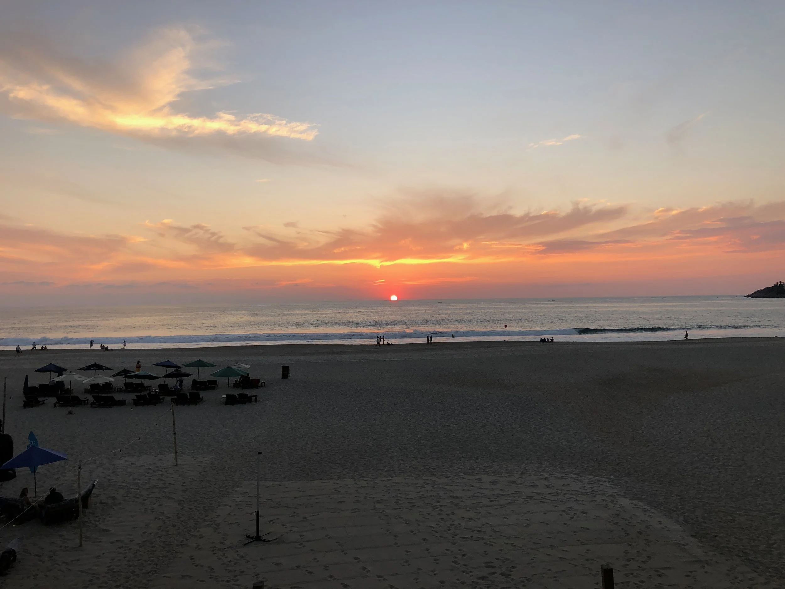 Every night we enjoyed beautiful sunsets