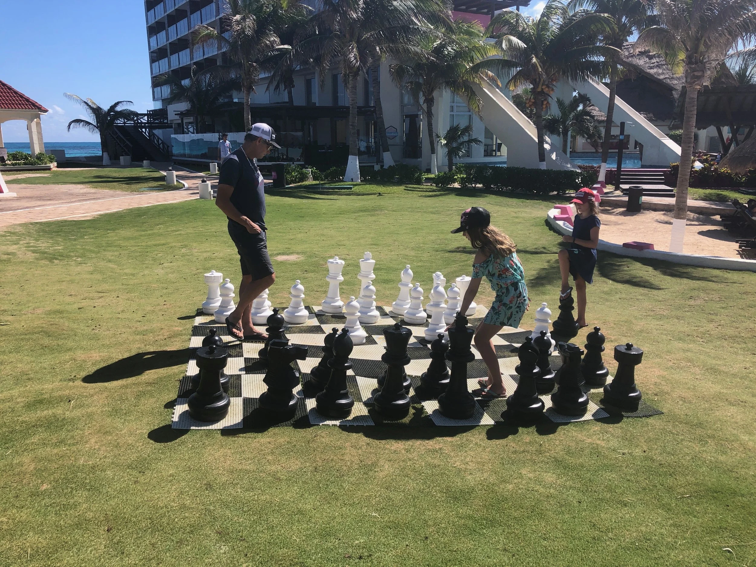 Playing a family game of chess