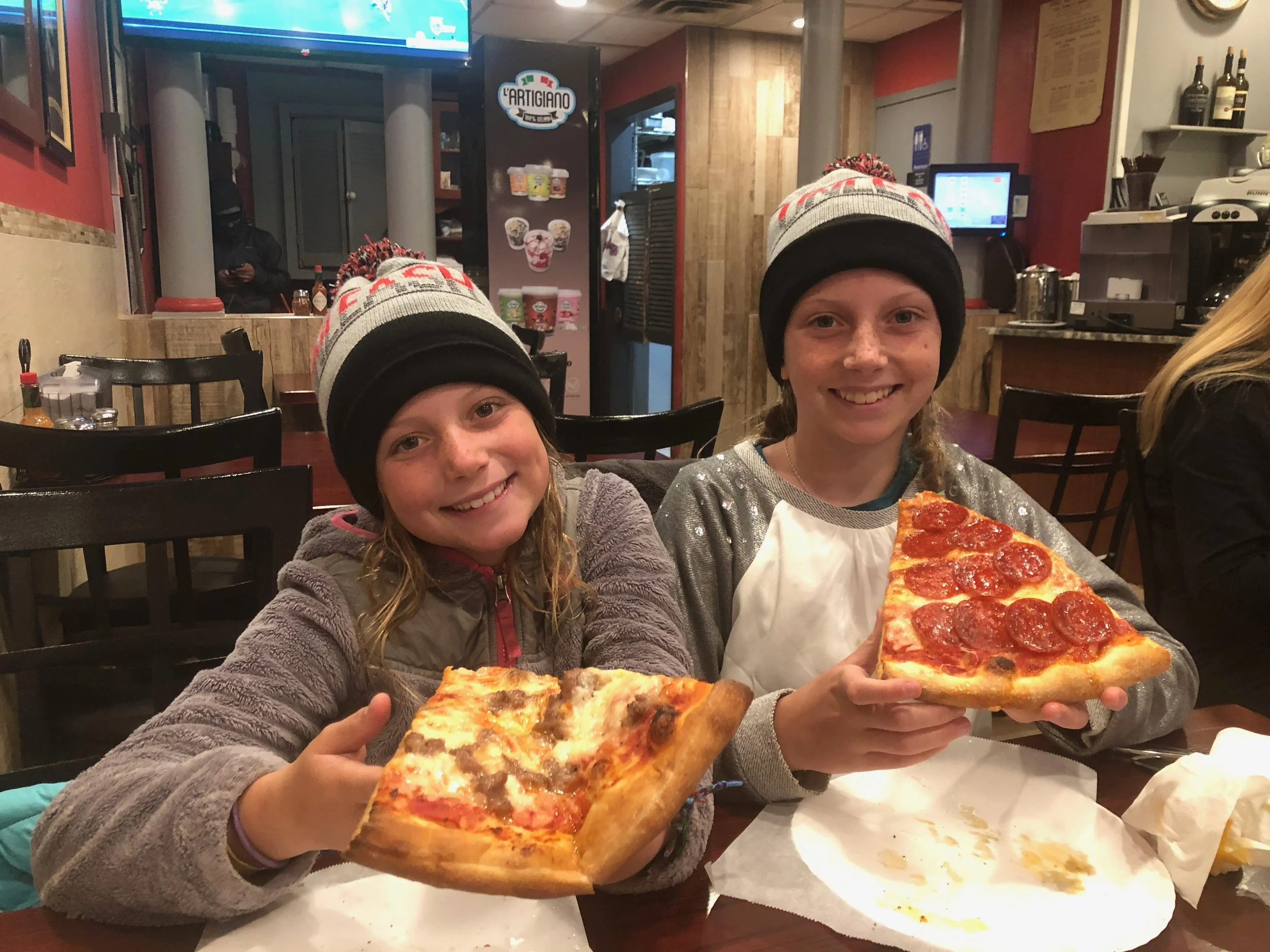 Yum! A NYC slice of pizza!!