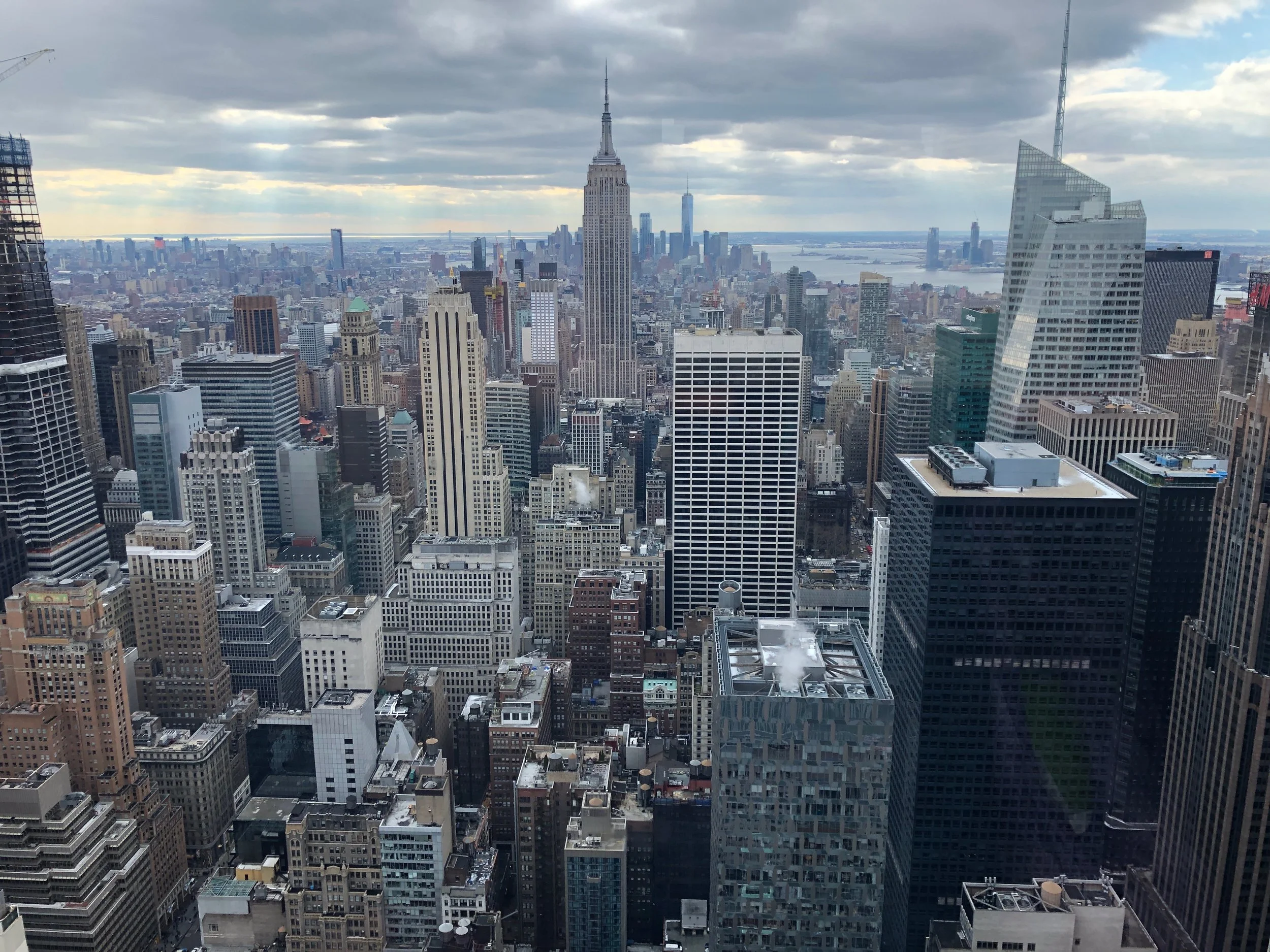 Just one of the amazing views from the Top of the Rock