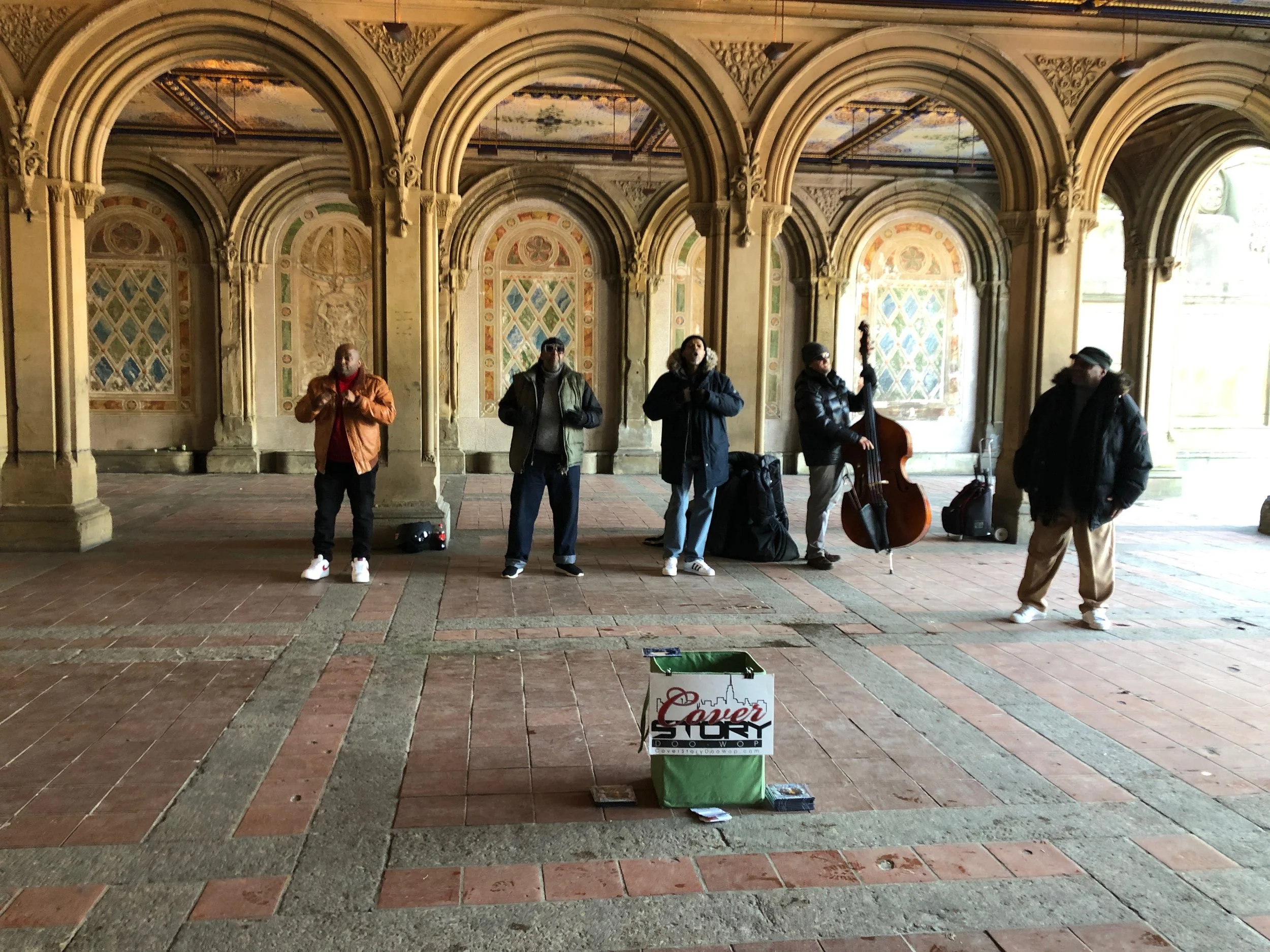 We enjoyed listening to an acapella group in the park