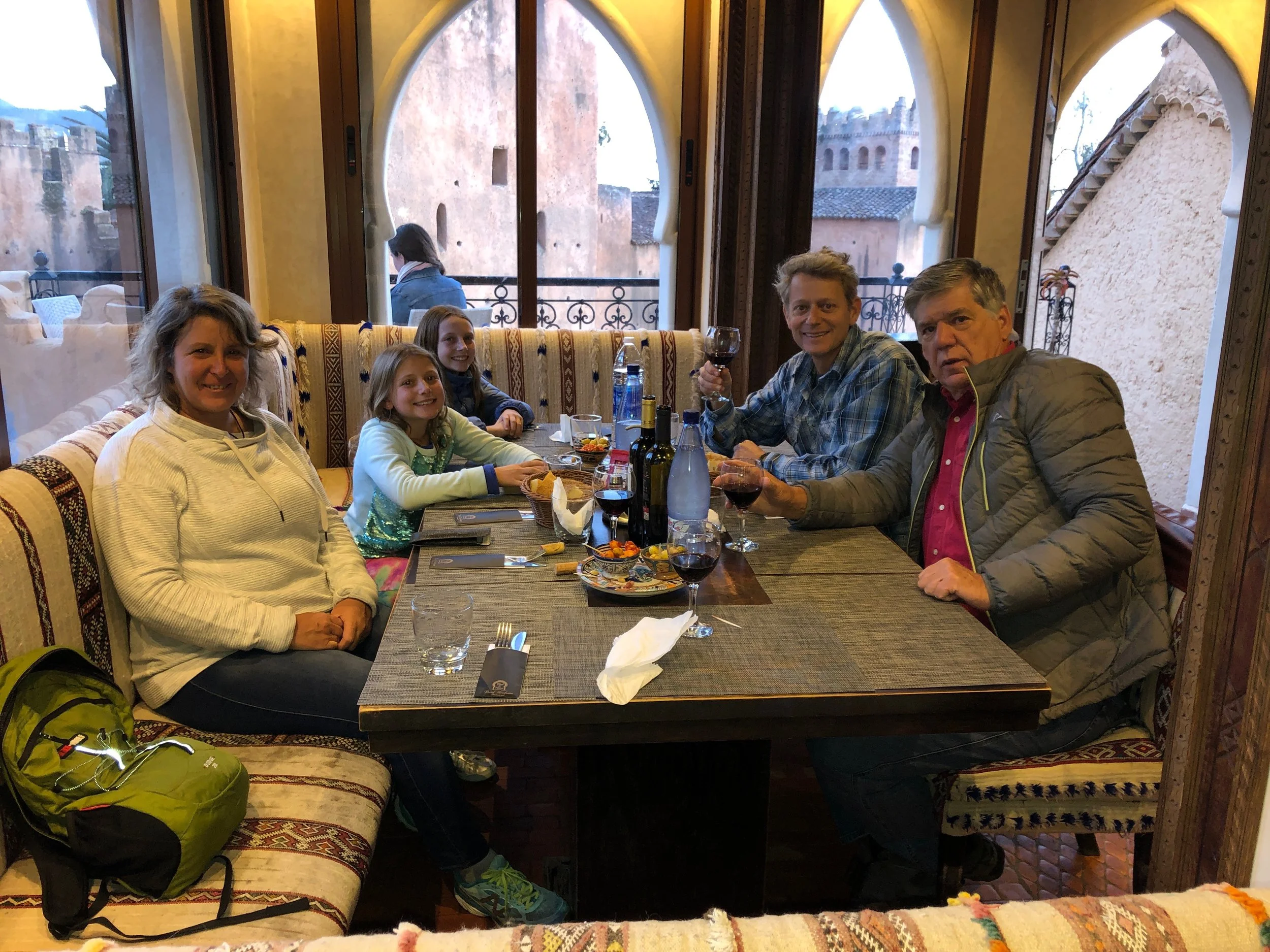 Dinner with our new friends - Gina and Steve