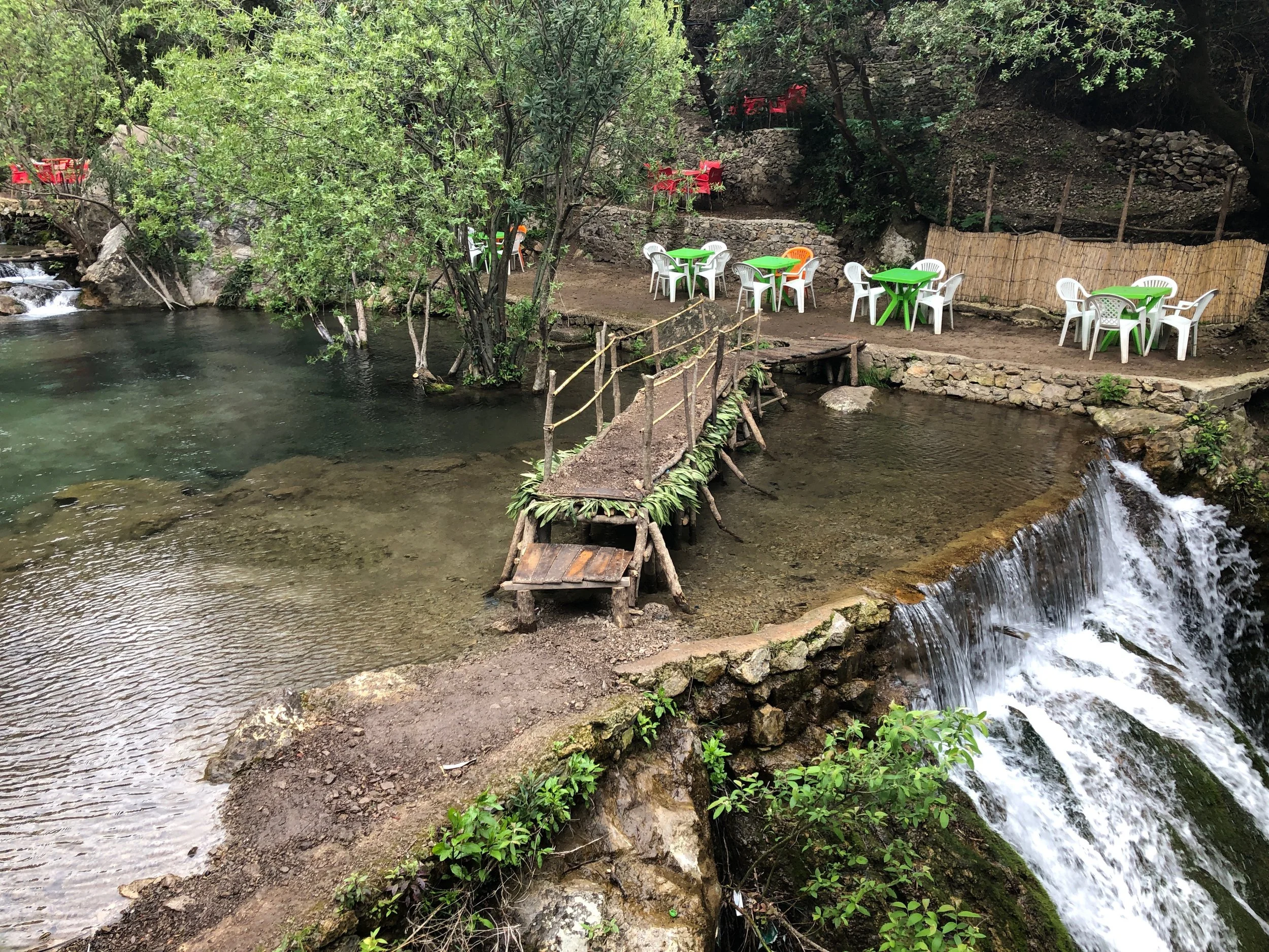 I loved this bridge over the water - check out how it was made