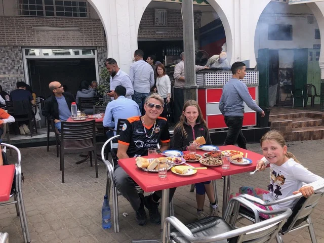 Eating street side left in Moulay Idriss